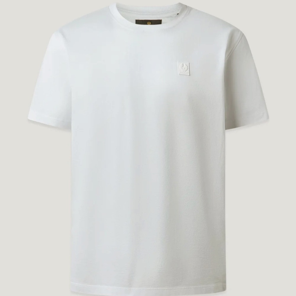 BELSTAFF Mercerized White Cotton T-shirt #106039 - MSRP $95 Various Sizes - NWT